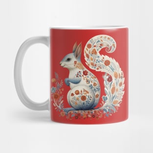 A Cute Squirrel Scandinavian Art Style Mug